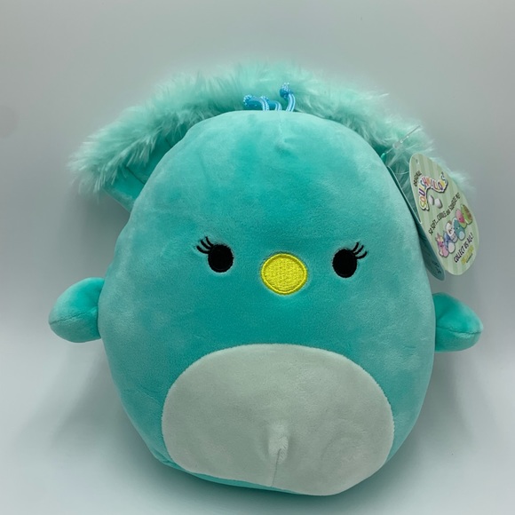 Kellytoy Other - Squishmallow Tiff Peacock KellyToys Stuffed Animal, Soft Plush, 8” with Tag !